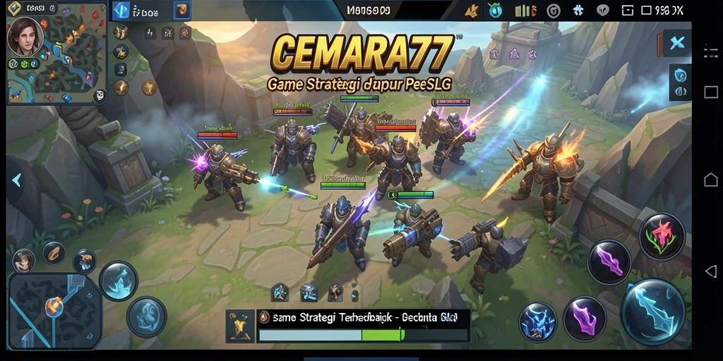 Tampilan gameplay CEMARA77 yang mendebarkan dan penuh strategi.