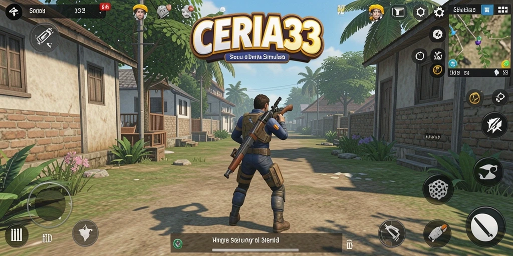 Tampilan utama CERIA33 yang menunjukkan gameplay Simulation yang seru.