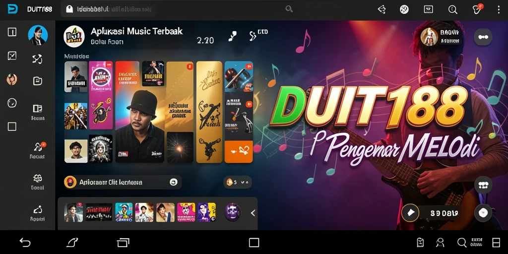 Tampilan menarik gameplay musik di DUIT188.