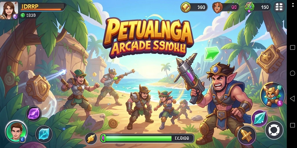 Tampilan gameplay IDRRP yang penuh warna dan menarik.