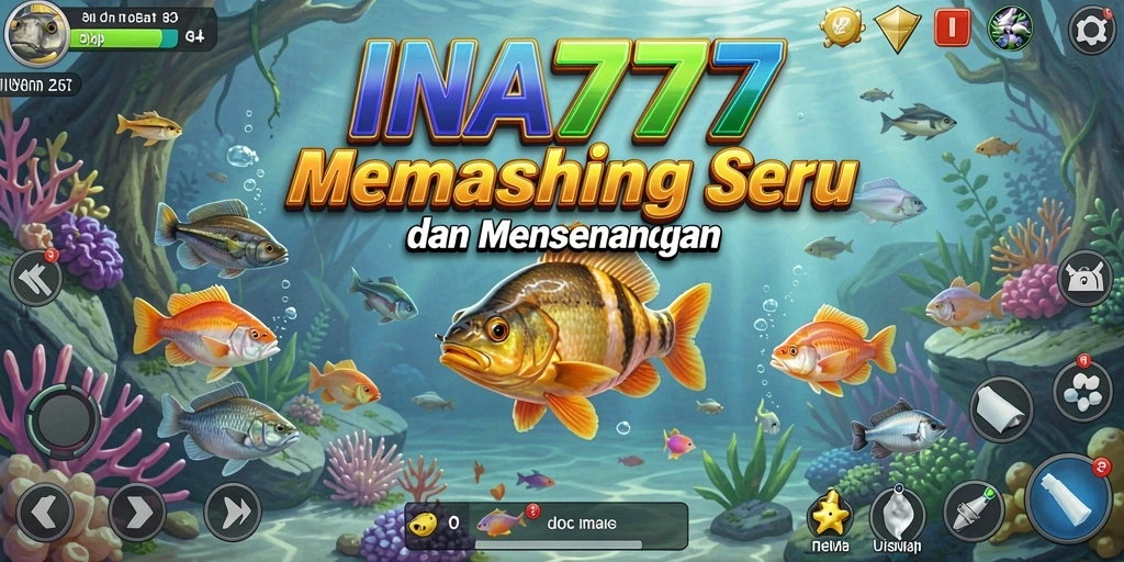 Tampilan gameplay yang menarik dalam INA777 dengan aksi memancing seru.