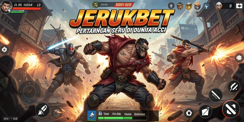 Menampilkan pertarungan intens dalam permainan JERUKBET yang mengasyikkan.
