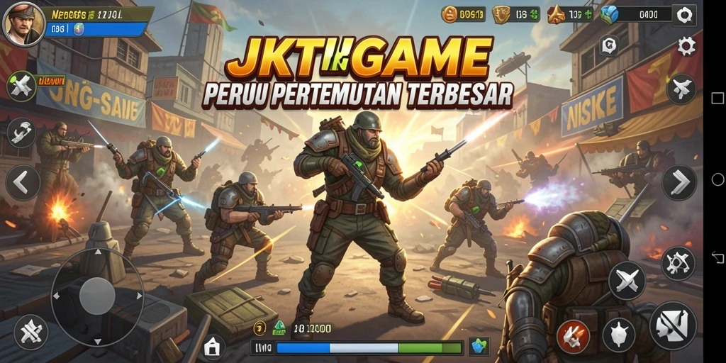 Gameplay seru dalam pertempuran Battle Royale yang mendebarkan.