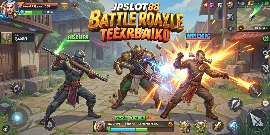 Screenshot dari gameplay seru dalam JPSLOT88 Battle Royale.