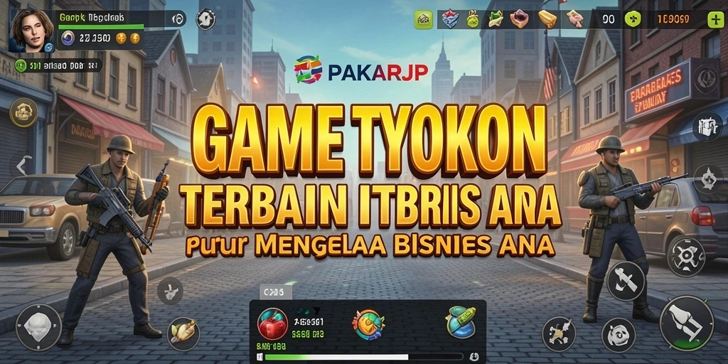 Tampilan gameplay PAKARJP yang futuristik dan interaktif.