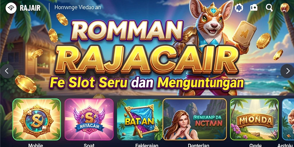Tampilan gameplay seru dari RAJACAIR dengan mesin slot yang menawan.