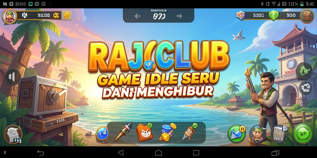 Tampilan gameplay RAJACLUB yang seru dan santai.