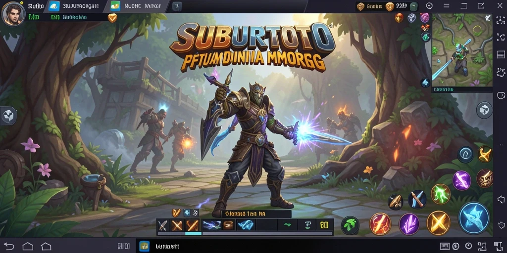 Tampilan gameplay SUBURTOTO dalam petualangan MMORPG.