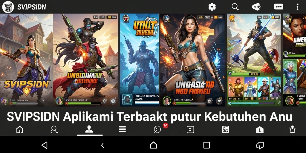 Tampilan antarmuka pengguna SVIPSIDN yang menarik dan fungsional.