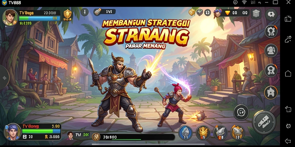 Tangkapan layar gameplay TV888 dengan elemen strategi yang mendalam.