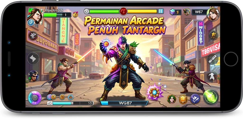 Tangkapan layar dari gameplay seru di WG87.