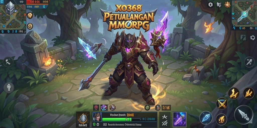 Screenshot utama XO368 menunjukkan aksi seru dalam petualangan MMORPG.