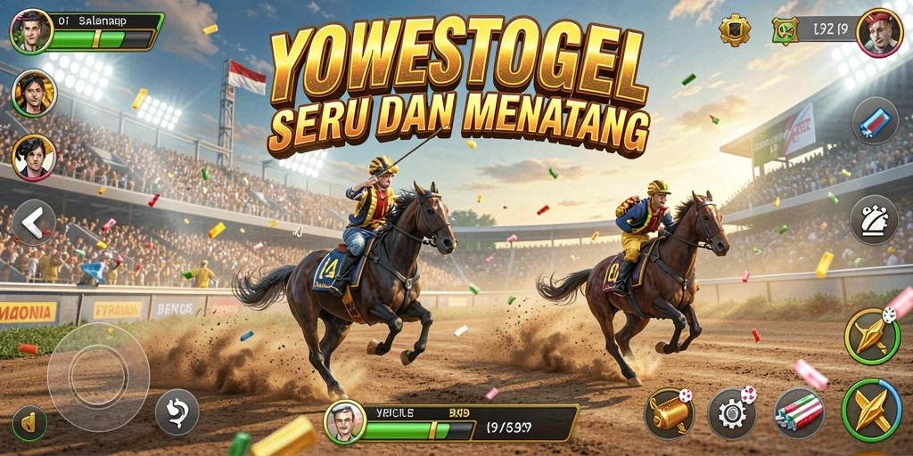 Tampilan menarik dari gameplay Racing YOWESTOGEL yang mendebarkan.