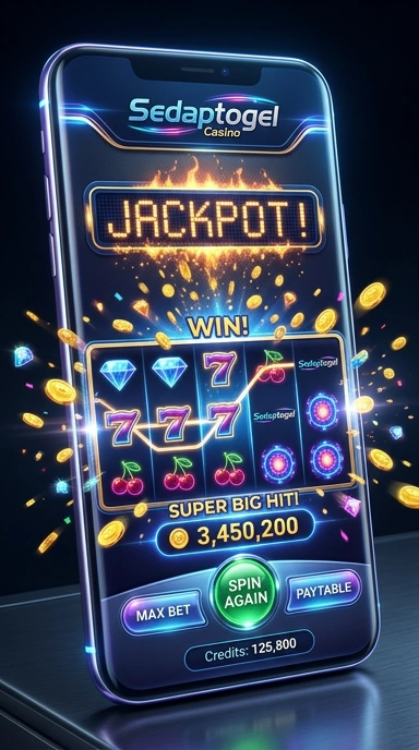 Screenshot aplikasi sedaptogel menampilkan antarmuka yang menarik.